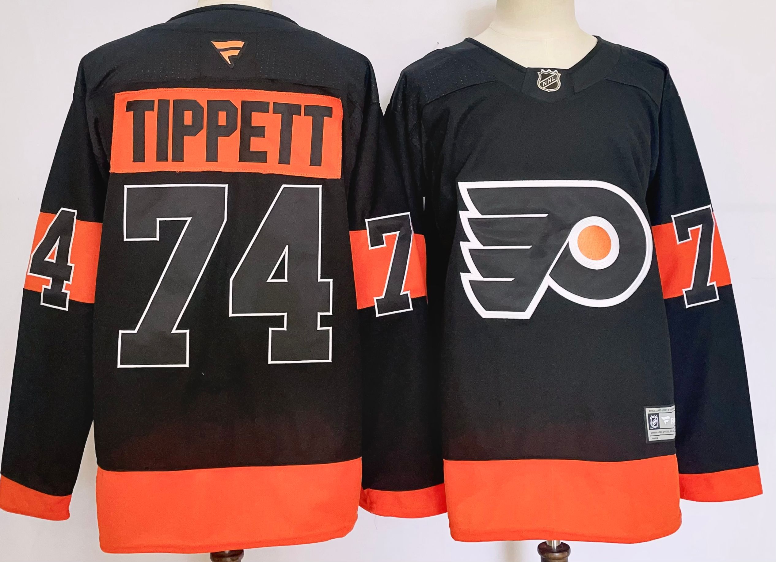 Men Philadelphia Flyers #74 Tippett Black 2025 Home Premier Player NHL Jersey->philadelphia flyers->NHL Jersey